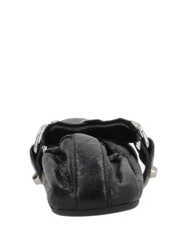 Browns Balenciaga Leather Ballet Flats | Browns Ballerina Shoes