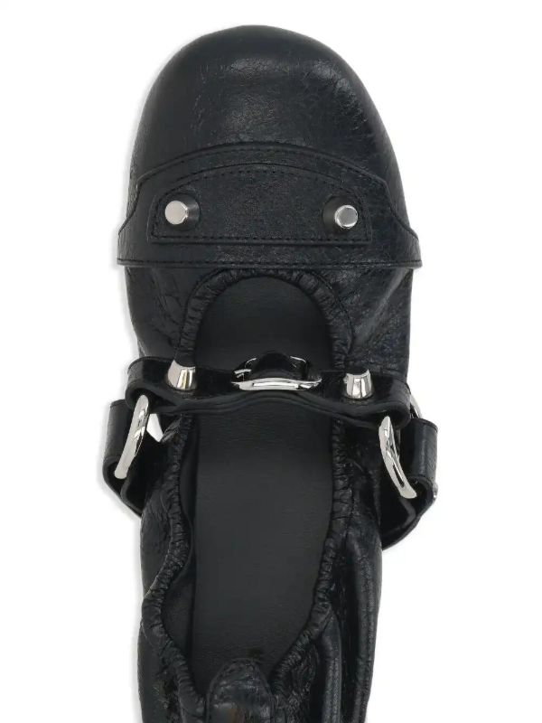 Browns Balenciaga Leather Ballet Flats | Browns Ballerina Shoes