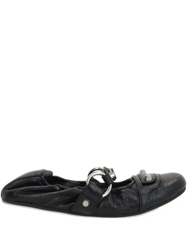 browns Balenciaga leather ballet flats | Browns Ballerina Shoes
