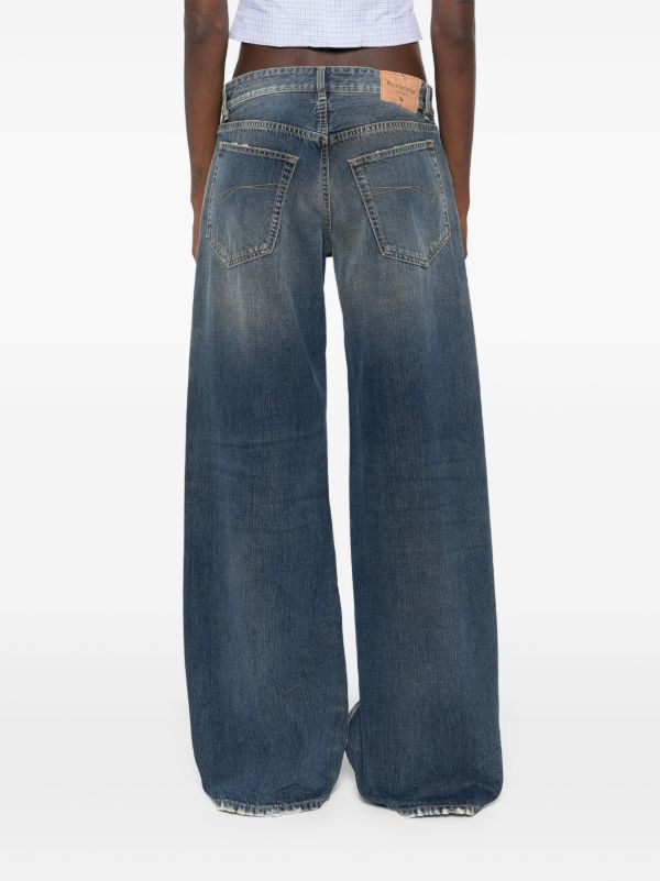 Browns Balenciaga Logo-patch Jeans | Browns Wide-Leg Jeans