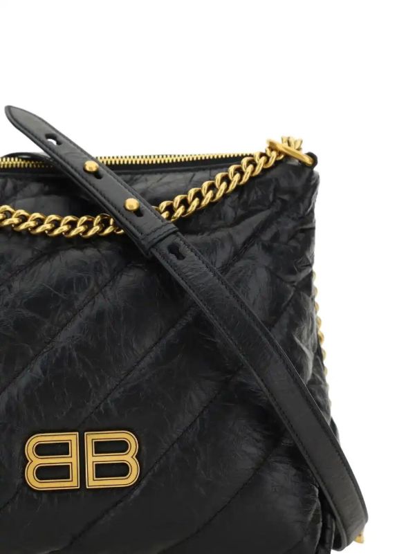 Browns Balenciaga Small Crush Shoulder Bag | Browns Shoulder Bags