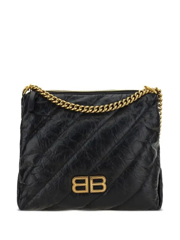 browns Balenciaga small Crush shoulder bag | Browns Shoulder Bags