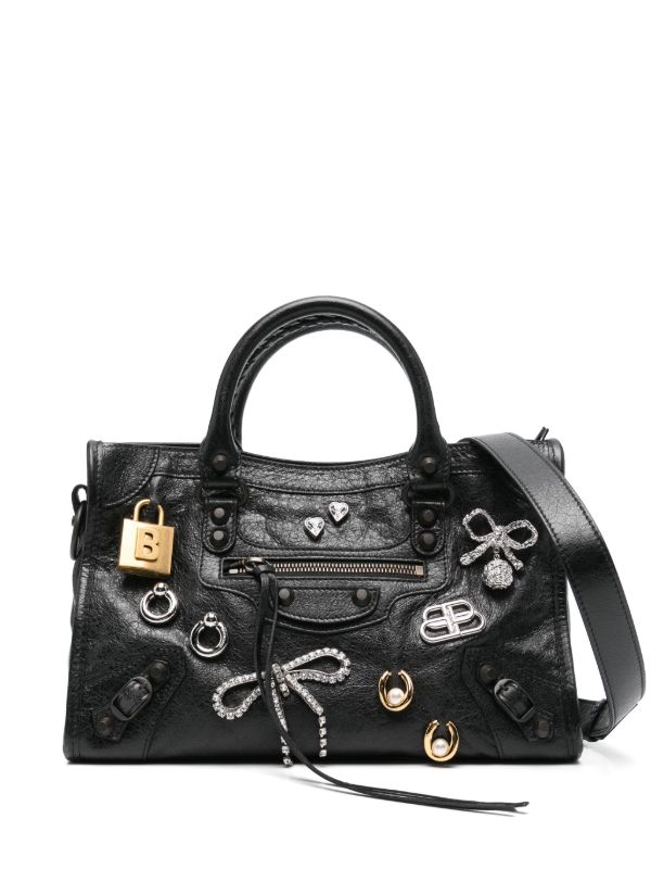 browns Balenciaga small Le City Pins tote bag | Browns Tote Bags