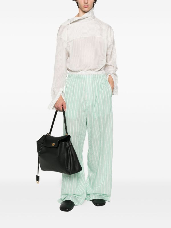 Browns Balenciaga Striped Pyjama Pants | Browns Wide Leg Pants