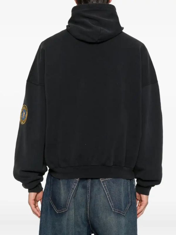 Browns Balenciaga Uniform-patch Hoodie | Browns Hoodies