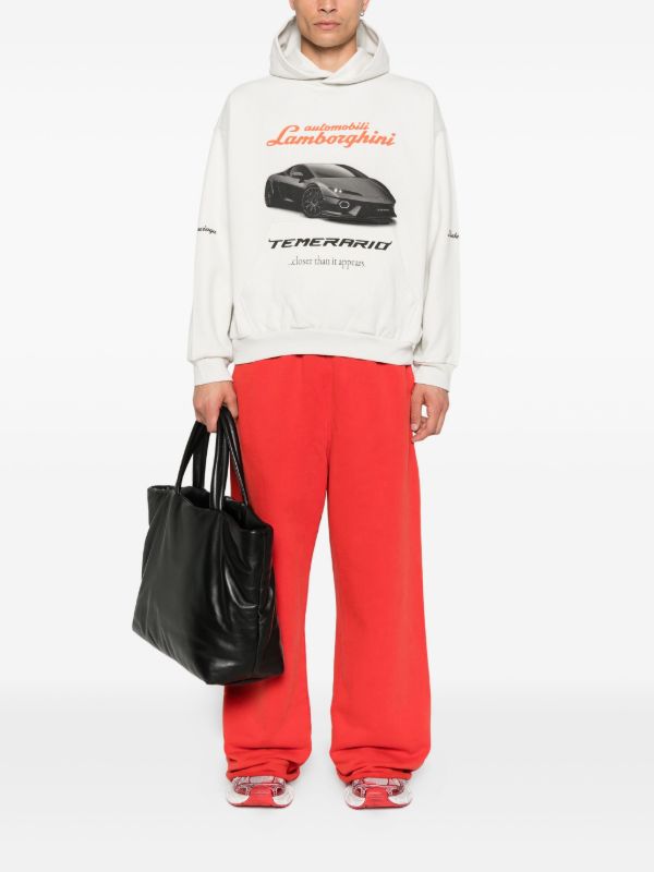 Browns Balenciaga X Automobili Lamborghini Graphic-print Hoodie | Browns Hoodies