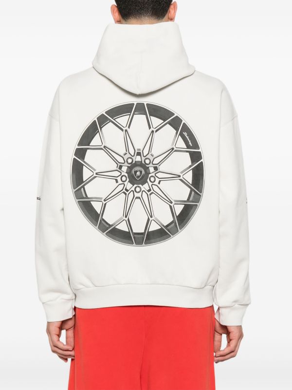Browns Balenciaga X Automobili Lamborghini Graphic-print Hoodie | Browns Hoodies