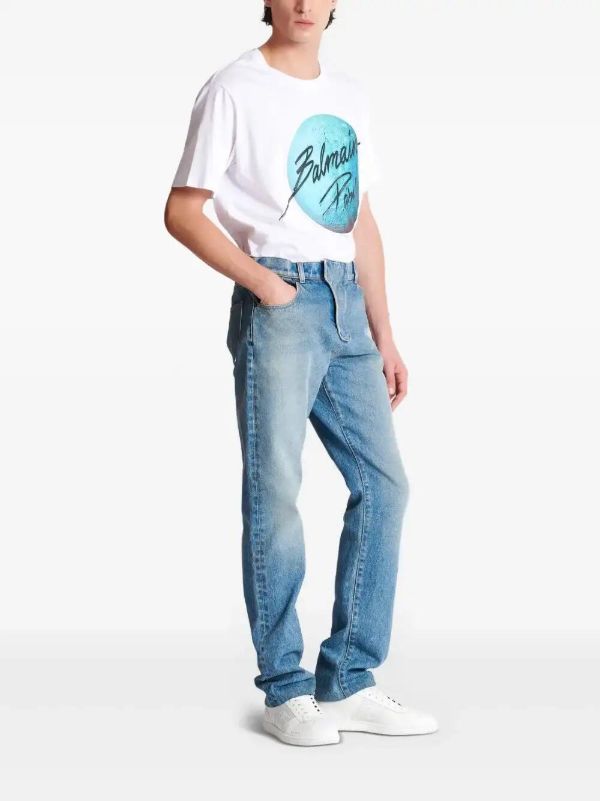 Browns Balmain Appliqué Jeans | Browns Regular & Straight-Leg Jeans