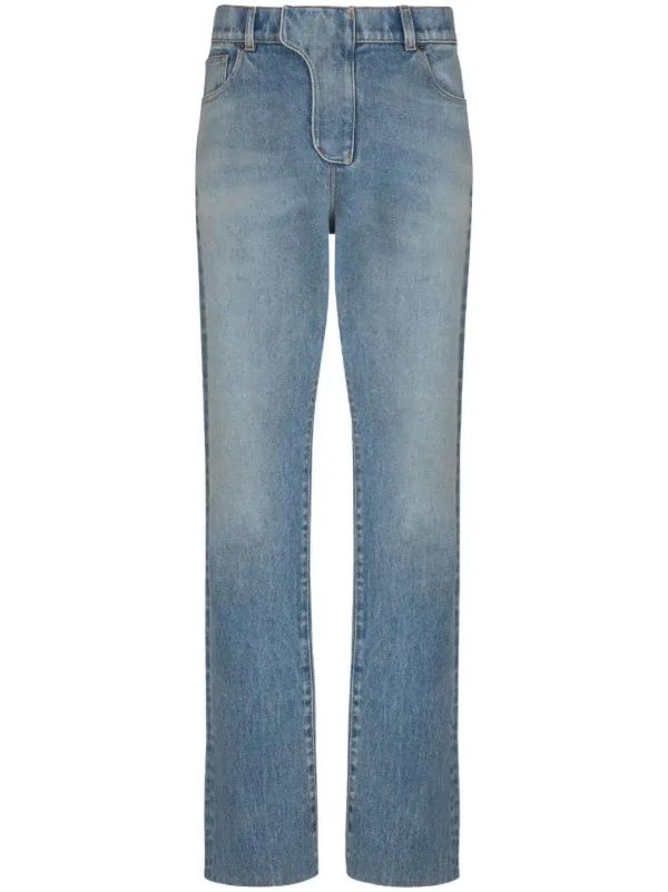 browns Balmain Appliqué Jeans | Browns Regular & Straight-Leg Jeans
