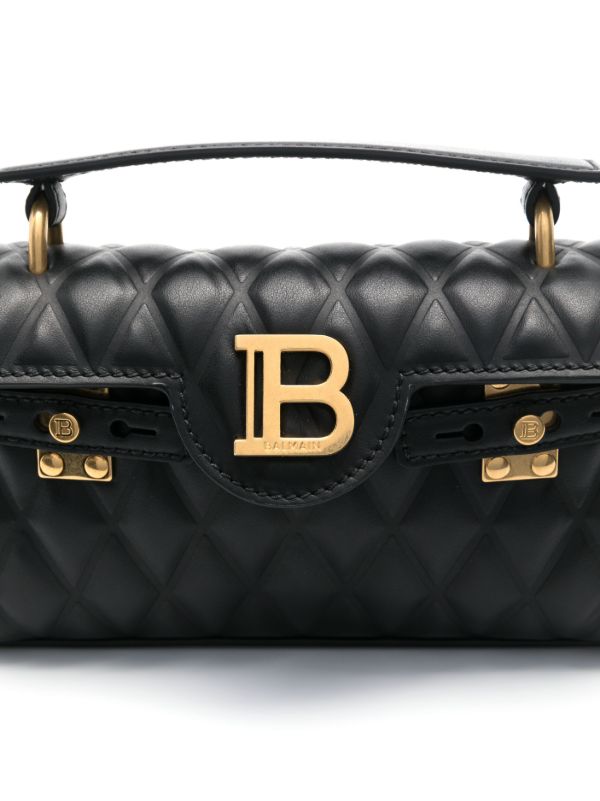 Browns Balmain Black B-Buzz 19 Mini Bag | Browns Mini Bags