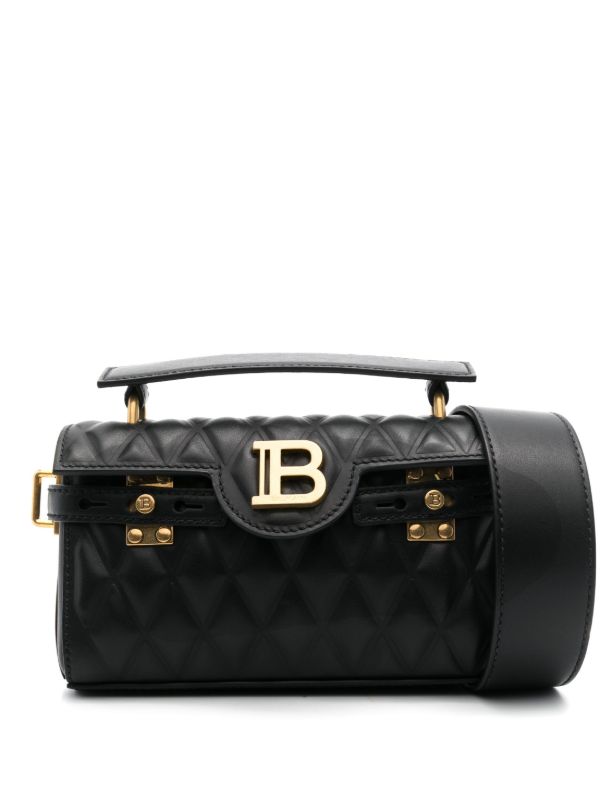 browns Balmain Black B-Buzz 19 Mini Bag | Browns Mini Bags