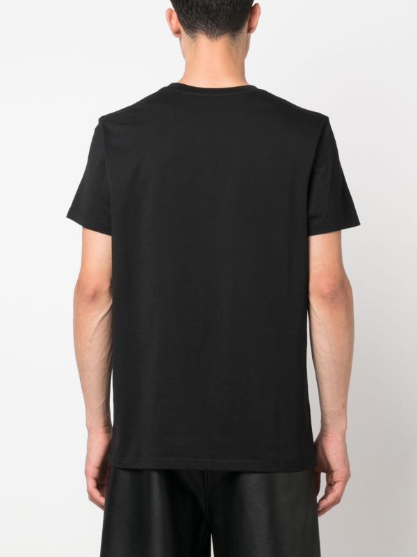 Browns Balmain Black Logo Print T-shirt | Browns T-Shirts