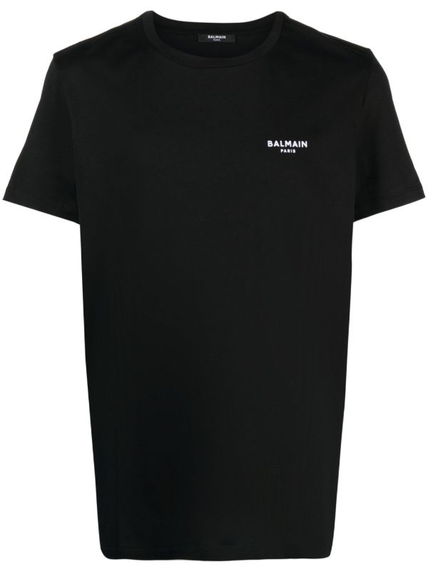 browns Balmain Black Logo Print T-shirt | Browns T-Shirts