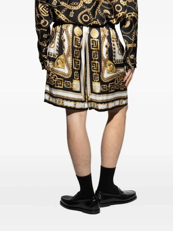Browns Balmain Chain-print Shorts | Browns Bermuda Shorts