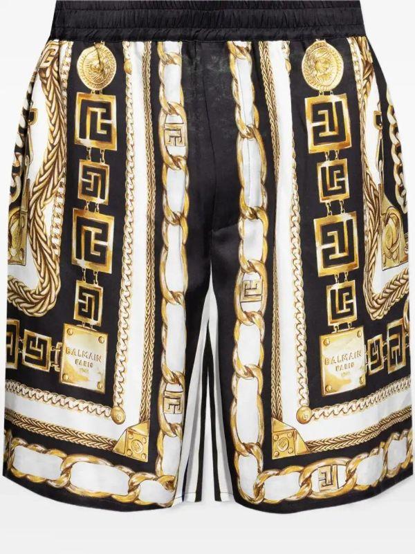 browns Balmain chain-print shorts | Browns Bermuda Shorts