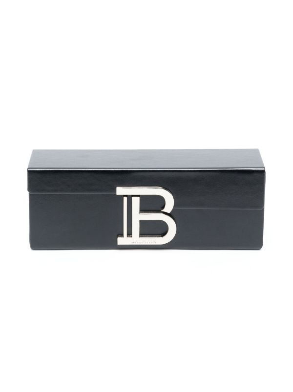 Browns Balmain Eyewear Black Le Masque Mask-Frame Sunglasses | Browns Sunglasses
