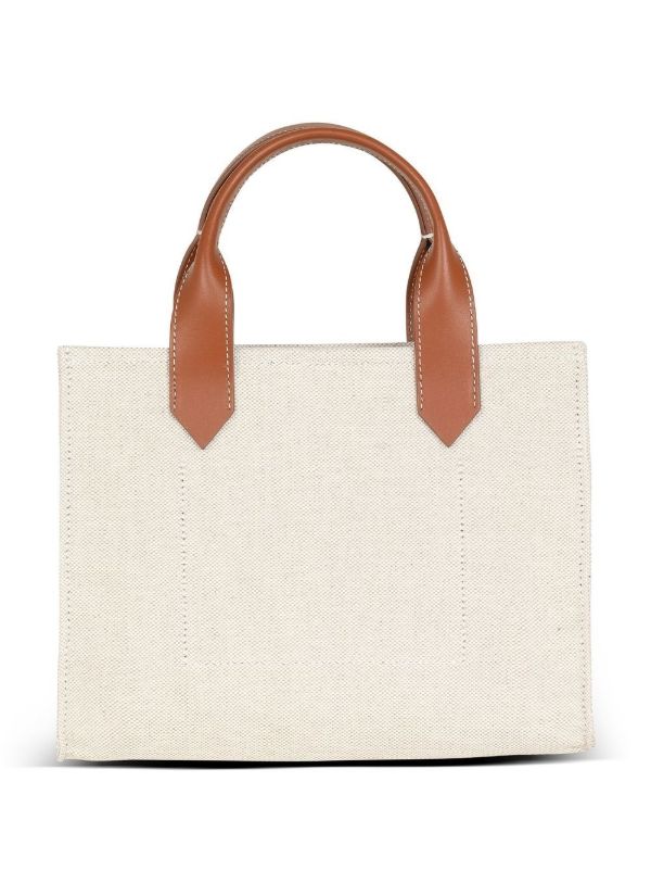 Browns Balmain Neutral B-Army Mini Canvas Bag | Browns Tote Bags