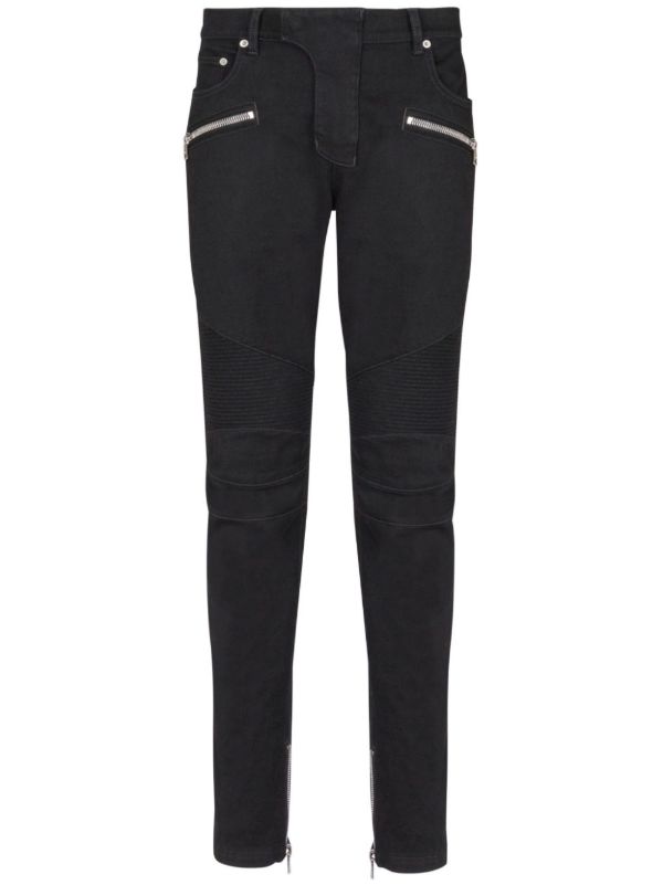 browns Balmain Slim-Fit Biker Jeans | Browns Skinny Jeans