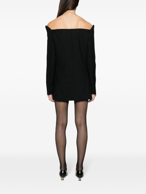 Browns BETTTER Black Blazer Wool Mini Dress | Browns Cocktail & Party Dresses