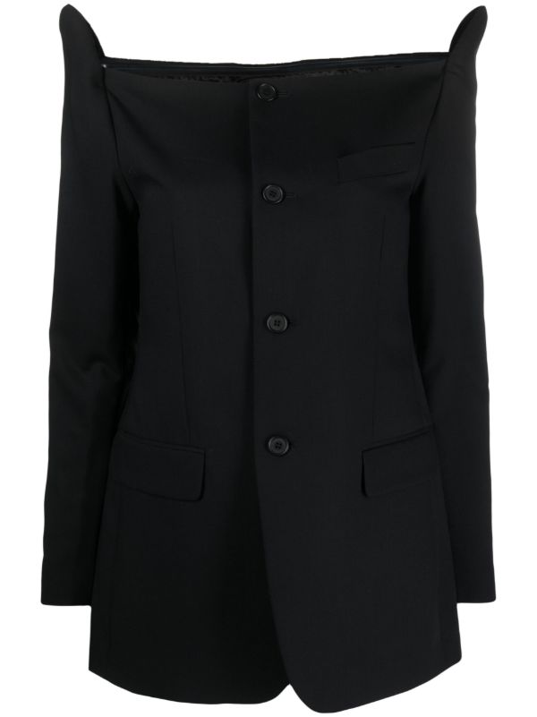 browns BETTTER black Blazer wool mini dress | Browns Cocktail & Party Dresses