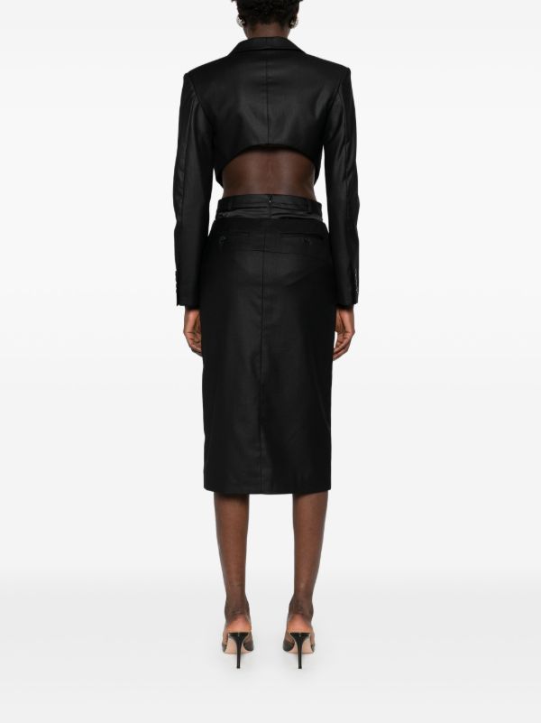 Browns BETTTER Black Cut-Out Skirt Suit | Browns Suits