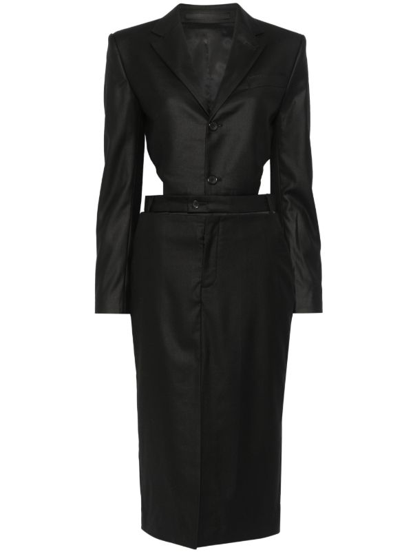 browns BETTTER Black Cut-Out Skirt Suit | Browns Suits