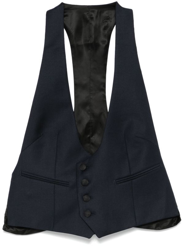browns BETTTER Black Nan Waistcoat | Browns Waistcoats & Gilets