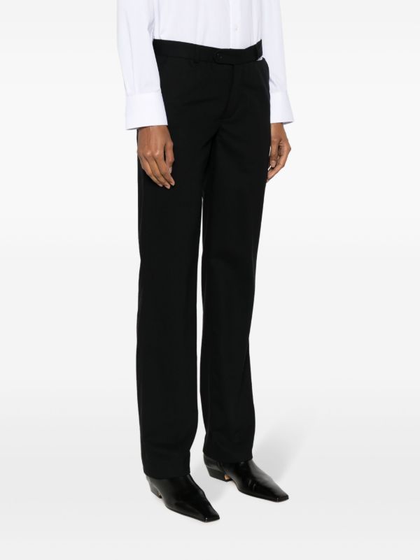 Browns BETTTER Black Straight-leg Wool Trousers | Browns Suit Trousers