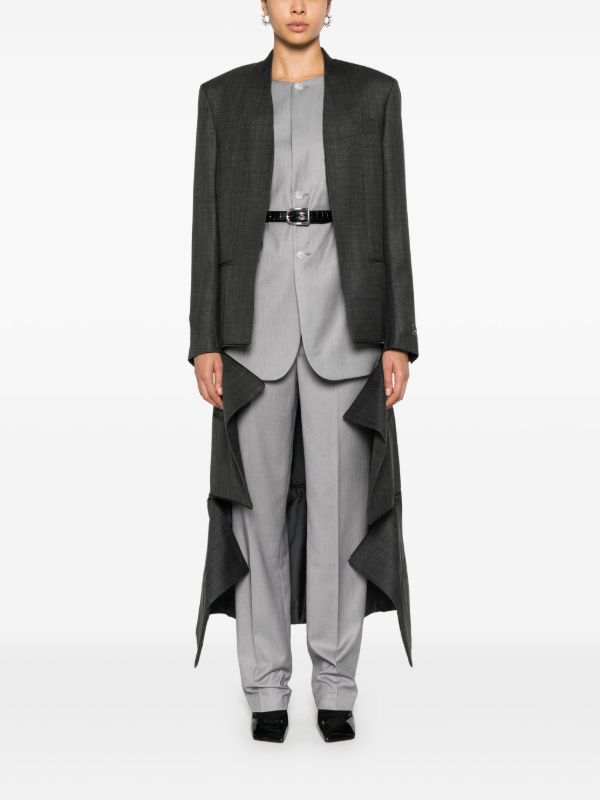 Browns BETTTER X Zegna Transformer Collarless Coat | Browns Oversized Coats