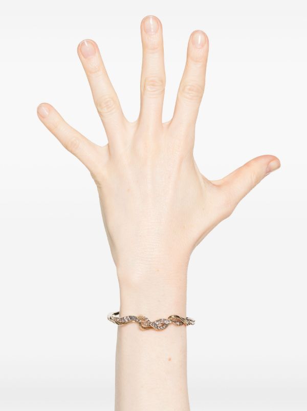 Browns Bibi Van Der Velden 18K Yellow Gold Vapour Diamond And Spinel Bangle | Browns Fine Bracelets