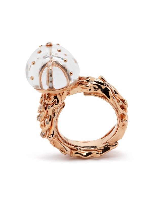 Browns Bibi Van Der Velden 18kt Rose Gold Diamond Ring | Browns Fine Rings