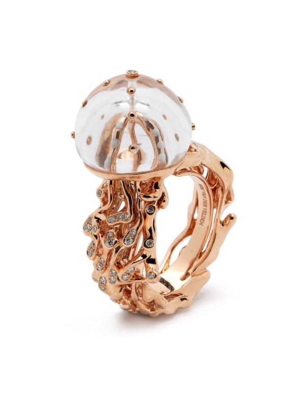 browns Bibi van der Velden 18kt rose gold diamond ring | Browns Fine Rings