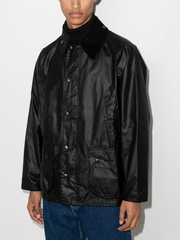 Browns Black Barbour Bedale Wax Jacket| Browns Lightweight Jackets