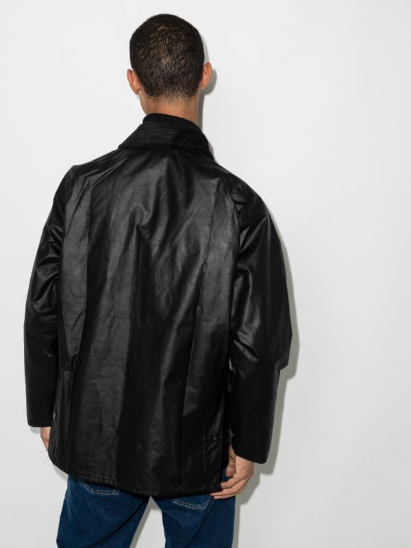 Browns Black Barbour Bedale Wax Jacket| Browns Lightweight Jackets