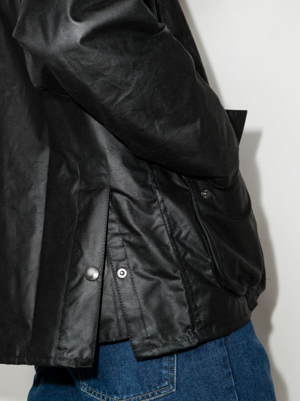 Browns Black Barbour Bedale Wax Jacket| Browns Lightweight Jackets
