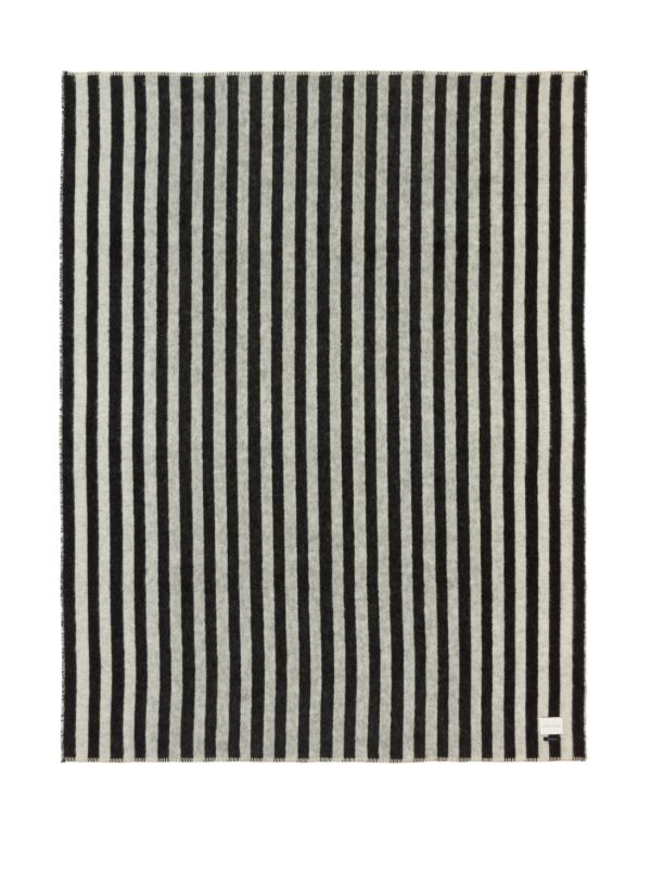 Browns BLACKSAW Black Stills Heirloom Striped Blanket | Browns Blankets & Throws