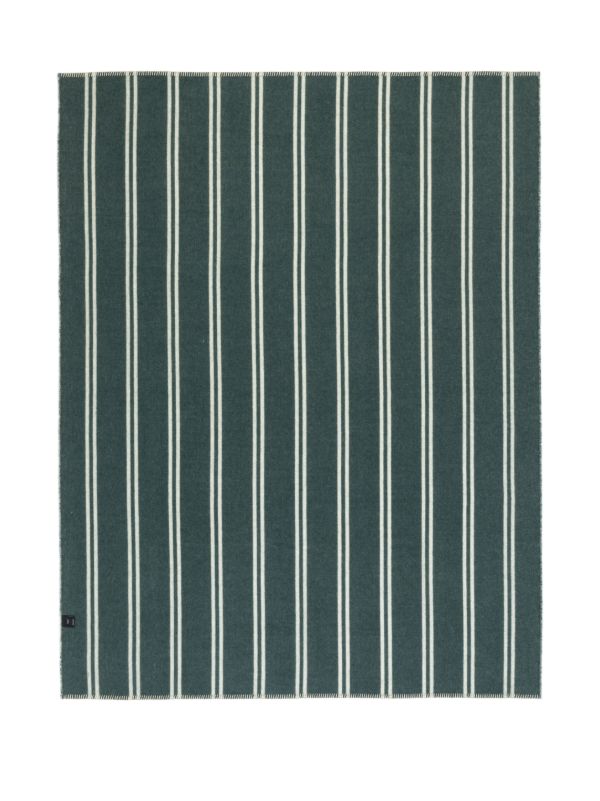 Browns BLACKSAW Green Straits Reversible Alpaca Wool Blanket | Browns Blankets & Throws