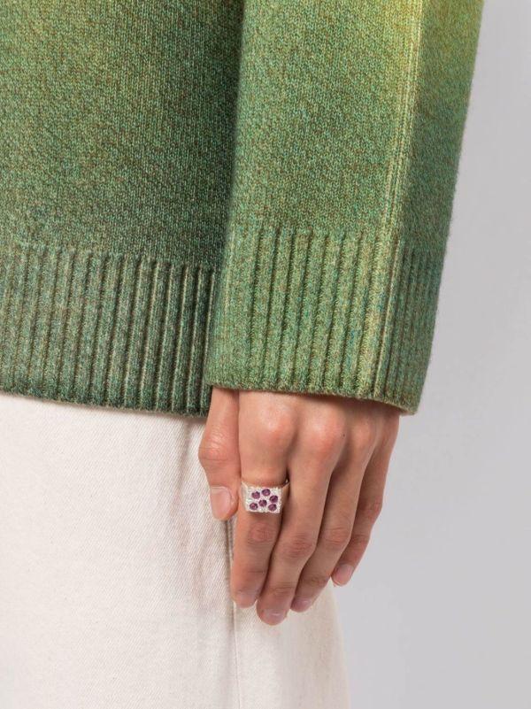 Browns Bleue Burnham Sterling Silver The Rose Garden Sapphire Ring | Browns Rings