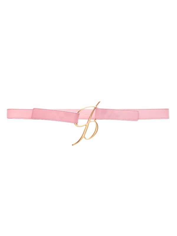 browns Blumarine Pink Logo-Buckle Leather Belt | Browns Belts