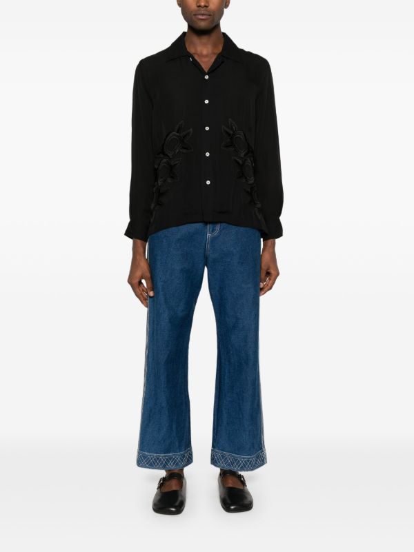 Browns BODE Black Midnight Daffodil Shirt | Browns Shirts
