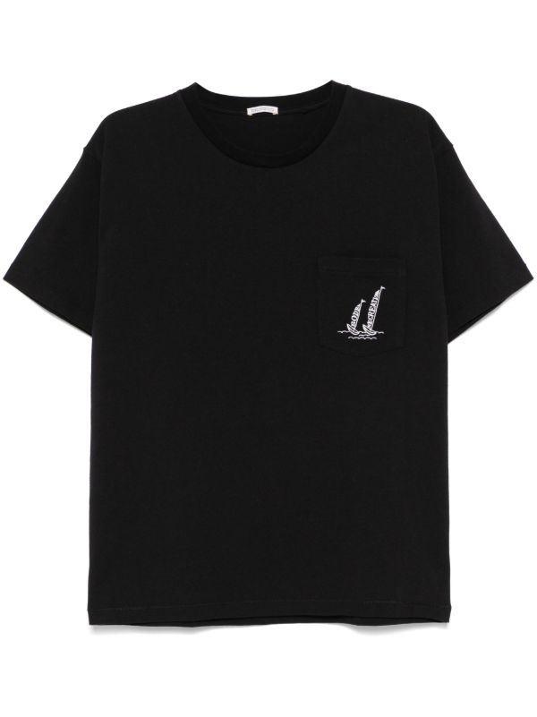 browns BODE Black Recreation Sails Pocket T-Shirt | Browns T-Shirts