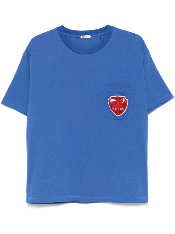 browns BODE Blue Crest Pocket T-Shirt | Browns T-Shirts