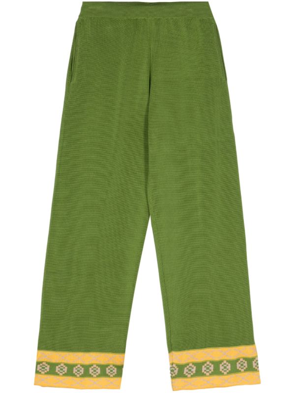 browns BODE Green Wellfleet Straight-Leg Trousers | Browns Regular-Fit & Straight Leg Pants