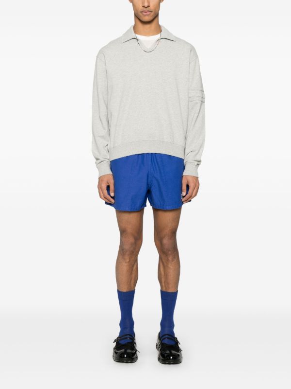 Browns BODE Grey Cotton Polo Sweatshirt | Browns Sweatshirts
