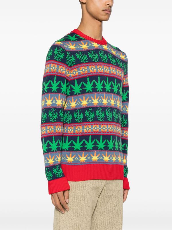 Browns BODE Multicolour Marin Patterned-Jacquard Cotton Sweater | Browns Knitted Sweaters