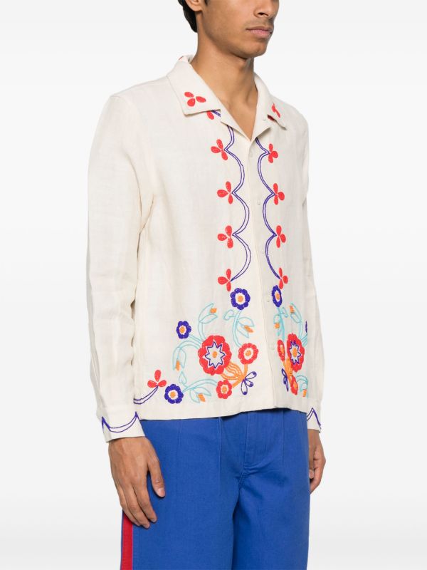 Browns BODE Neutrals Garden Party Shirt | Browns Shirts
