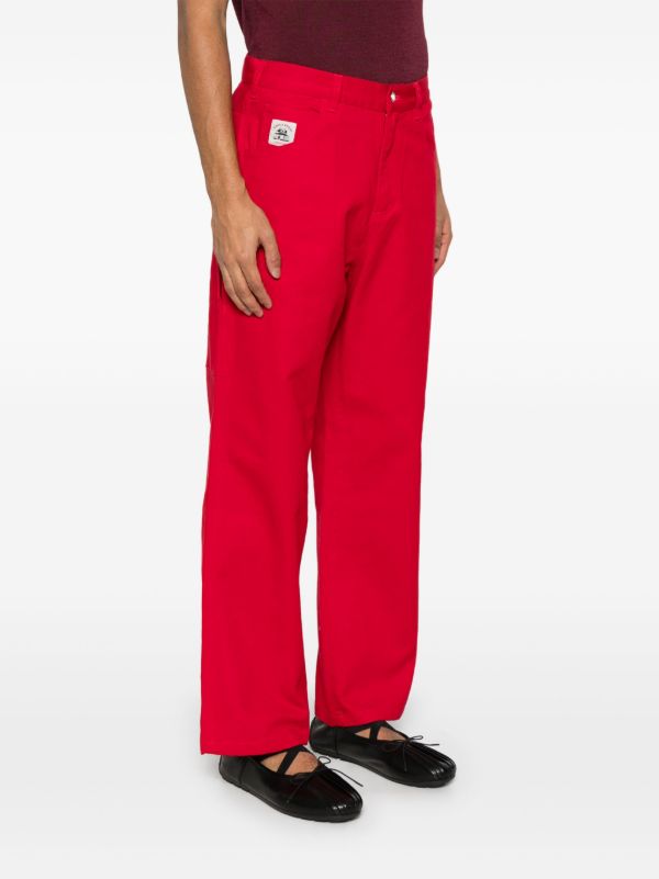 Browns BODE Red Spring Trousers | Browns Regular-Fit & Straight Leg Pants