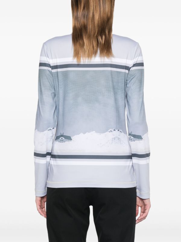 Browns BOGNER Printed Half-Zip Ski Top | Browns Ski Tops