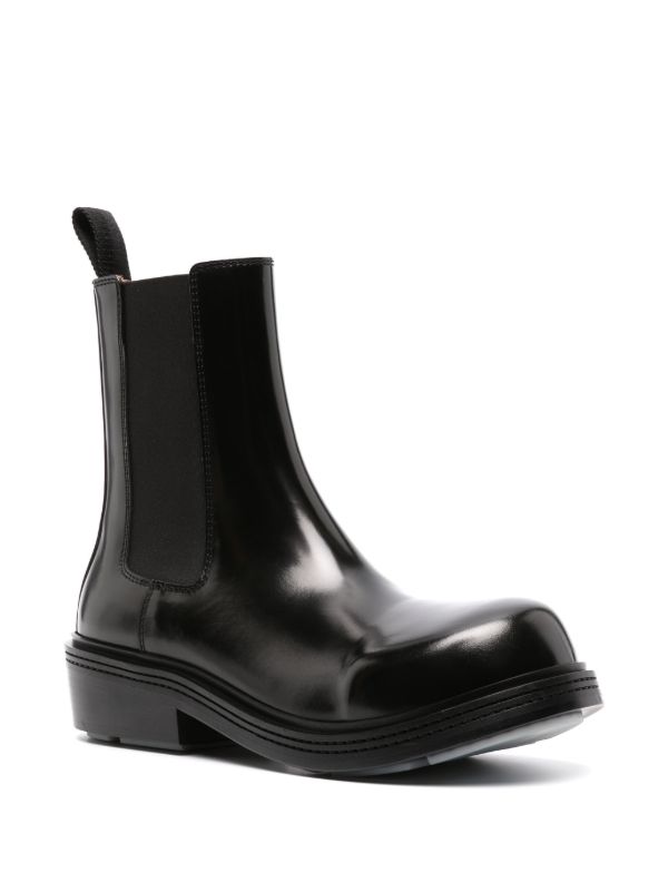 Browns Bottega Veneta Black Fireman Leather Chelsea Boots | Browns Boots