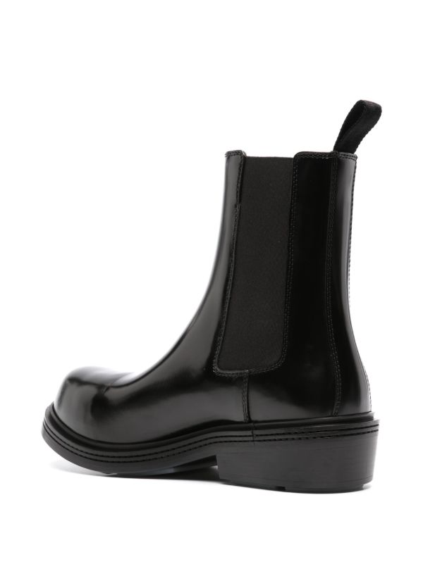 Browns Bottega Veneta Black Fireman Leather Chelsea Boots | Browns Boots